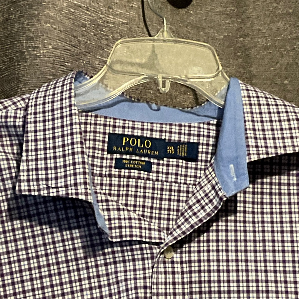 Polo, Ralph Lauren, XXl, Purple men’s dress shirt